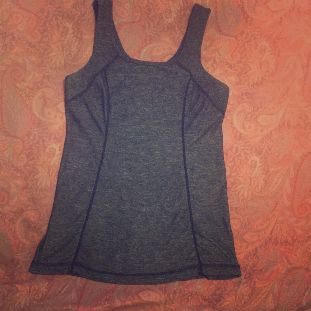 ❌SOLD❌Lululemon Gray work top with back pocket